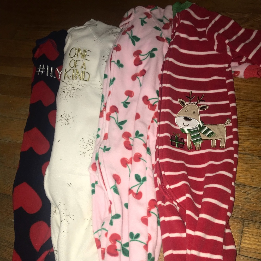 Baby girl Flannel Pajamas (12-18 Months)